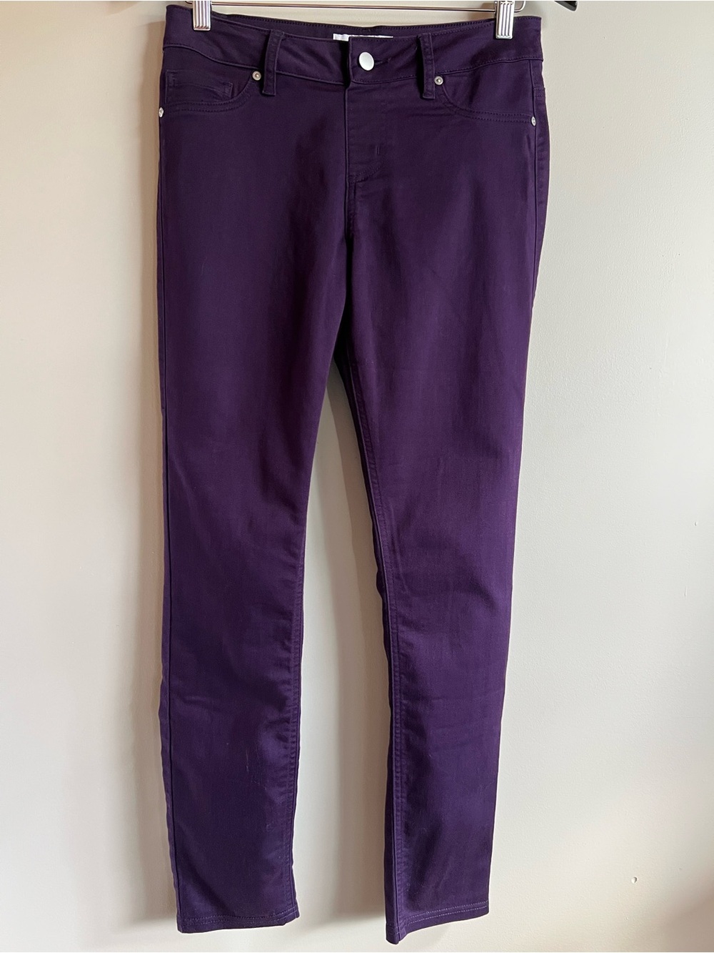 Nygård Purple Skinny Jeans Size 10 Stretch Mid Rise Colored stretch Denim Pants